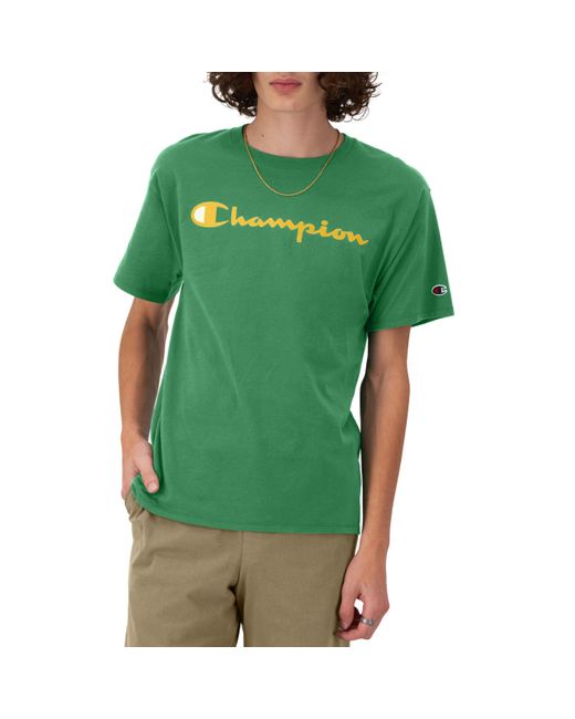 Champion Green , Classic Graphic, Soft And Comfortable T-shirts For , Logo for men