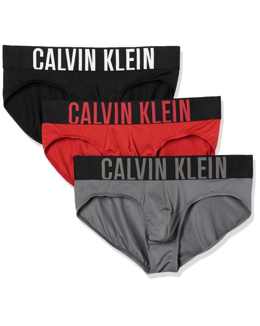 Calvin Klein Red Intense Power 3-pack Hip Brief for men