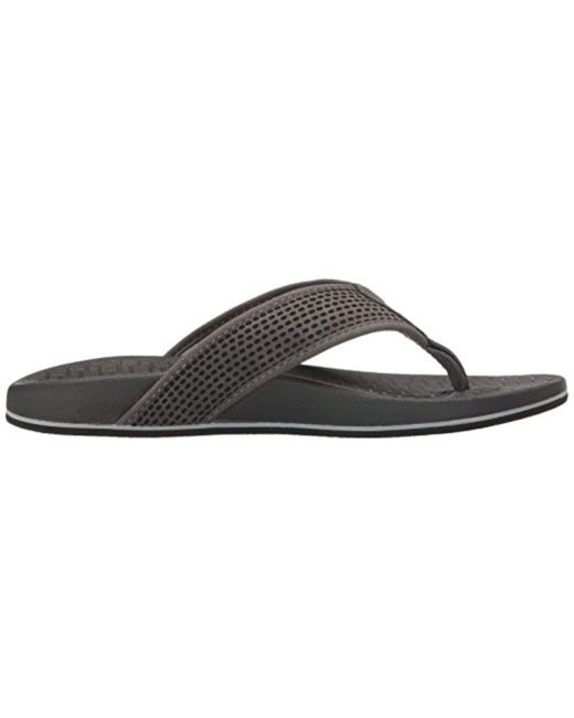 Skechers Pelem Emiro Flip Flop in Charcoal (Gray) for Men - Save 53% - Lyst