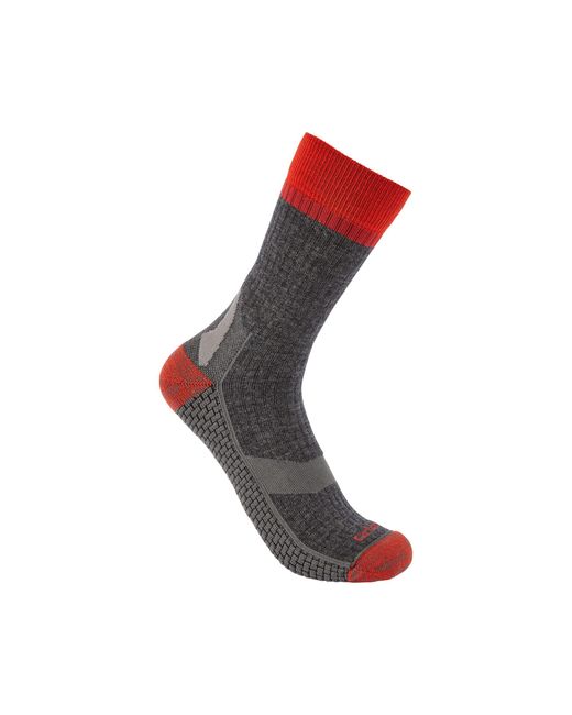 Carhartt Red Force Grid Midweight Synthetic-merino Wool Blend Crew Sock for men