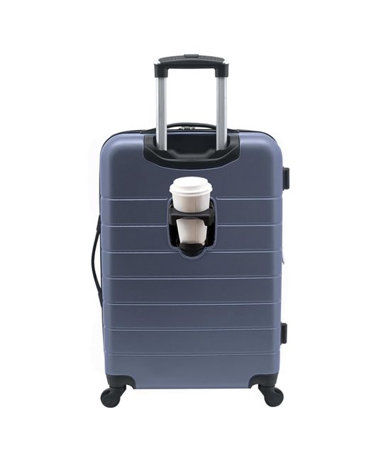 Wrangler Blue 2 Piece Smart Spinner Carry-on Luggage Set