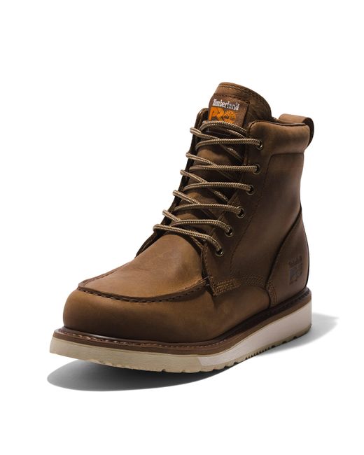 Timberland Brown Pro Wedge 6 Inch Moc Soft Toe Outdoors Equipment