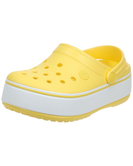 CROCSTM Yellow And Crocband Clog | Platform Shoes