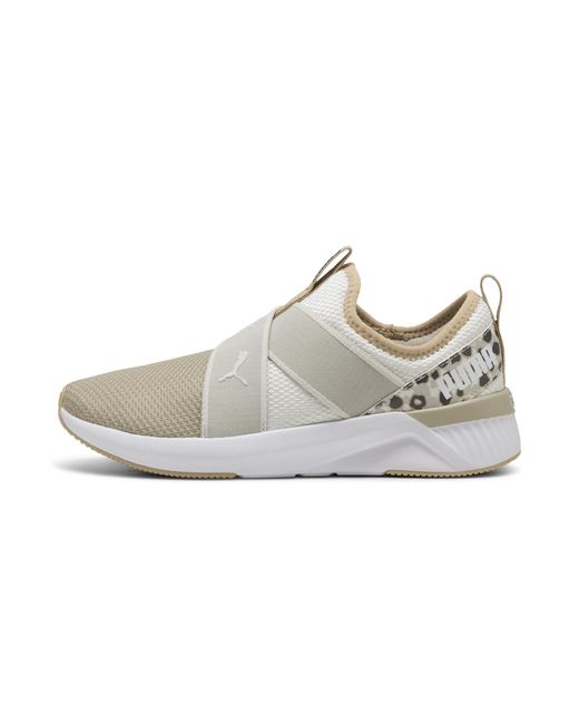 PUMA White Softride Harli Slip On Cross Trainer Sneaker