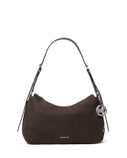 Michael Kors Md Tz Hobo Shldr Chocolate One Size in het Brown