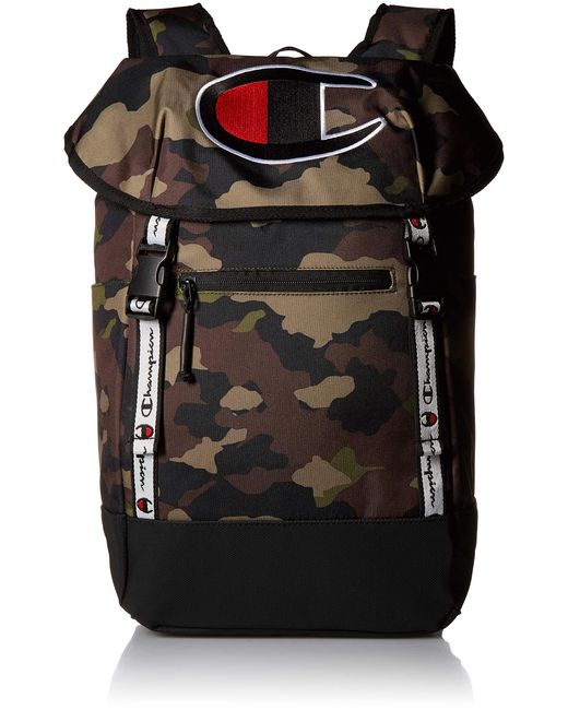 champion top load backpack black
