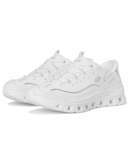 Skechers White Glide-Step Pro Timeless Twist Hands Free Slip-Ins Shoes 6 B
