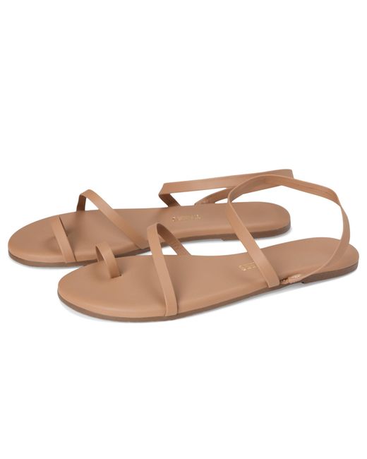 TKEES Black Mia Napa Flat Sandal