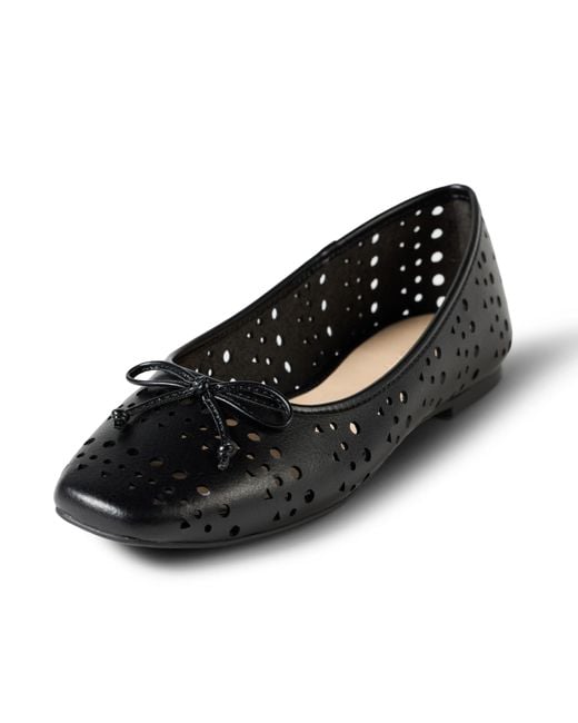 The Drop Black Pepper Ballet Flat With Bow