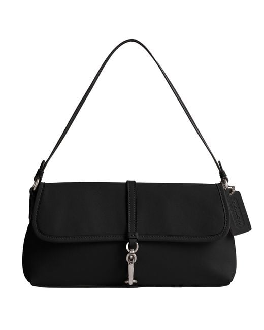 COACH Black Glovetanned Leather Hamptons Bag