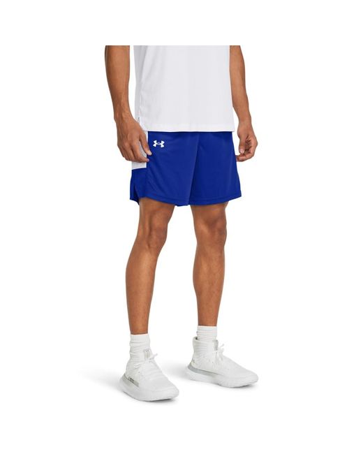 Under Armour Blue Baseline Basketball Shorts for men