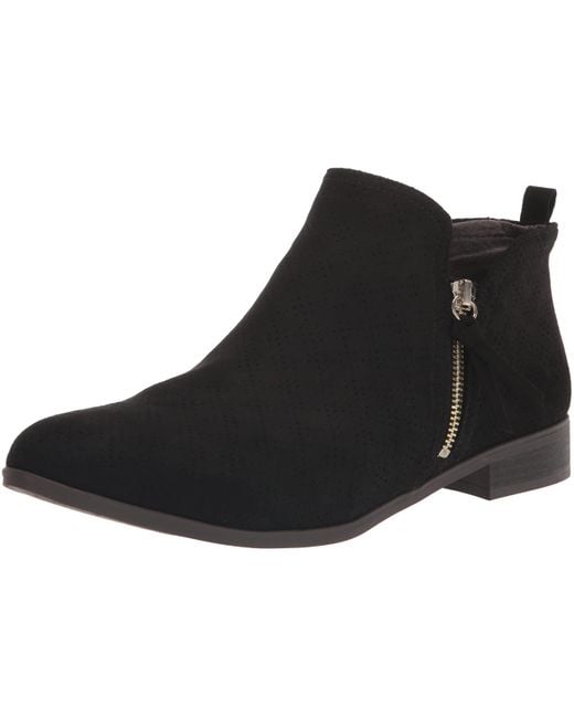 Dr. Scholls Rate Zip Ankle Boot in Black Lyst