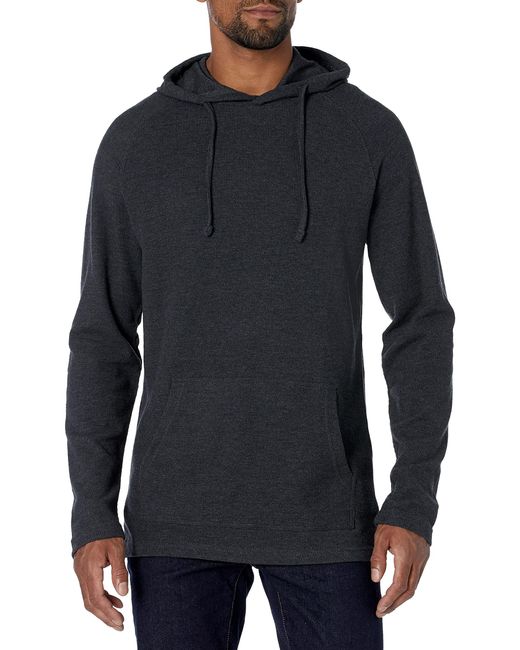 Amazon Essentials Blue Long-sleeve Slub Thermal Pullover Hoodie for men