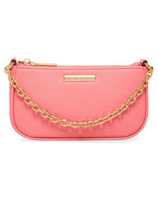 Anne Klein Pink Mini Crossbody With Chain Swag