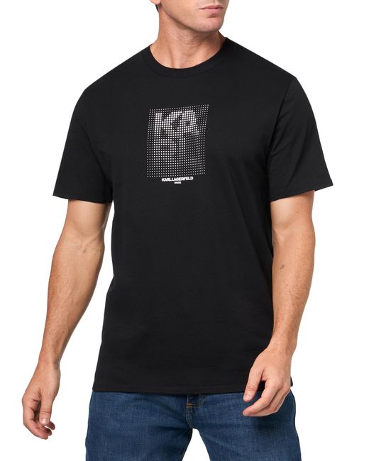 Karl Lagerfeld Paris Men's Graphic T-Shirt - Short Sleeve Crewneck Casual Tee