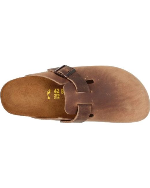 birkenstock clogs tobacco brown
