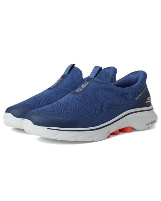Skechers Go Walk 7 Easy On Evolution Slip Runners Nen in het Blue voor heren