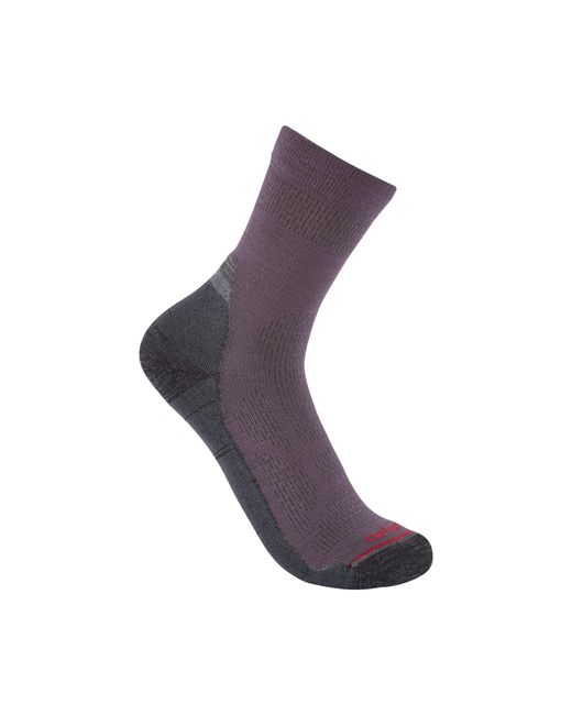 Carhartt Purple Lightweight Synthetic-merino Wool Blend Short Crew Sock