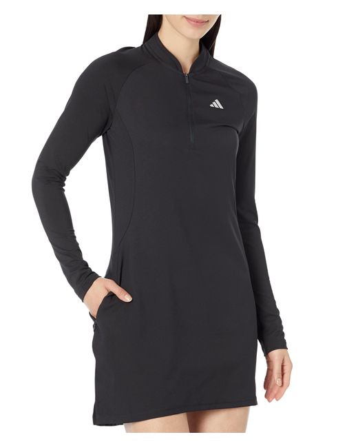 adidas Long Sleeve Golf Dress in Black Lyst