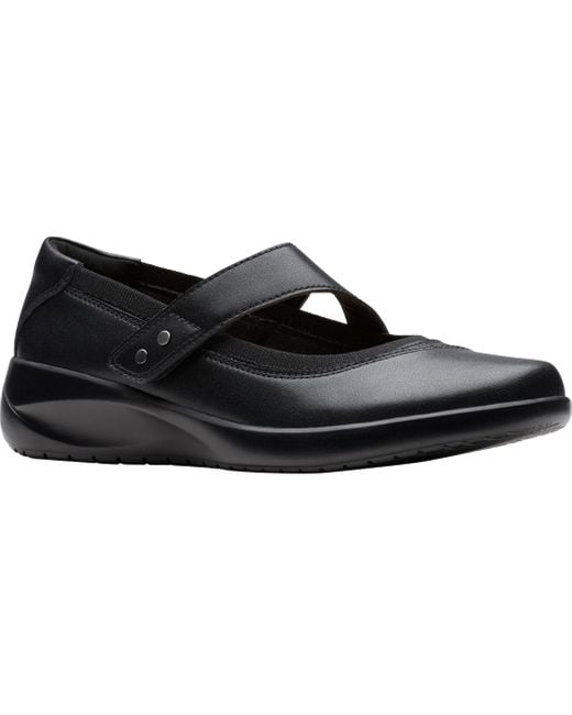 Clarks Black Kaetlyn Mary Jane Flat