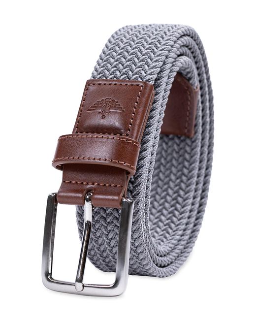 Dockers White Casual Everyday Braided Fabric Fully Adjustable Web Belt for men
