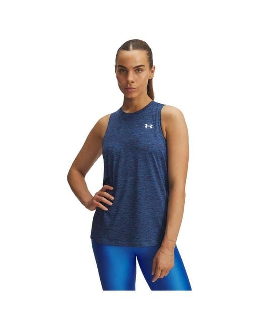 Under Armour Blue Tech Twist Tank Top,