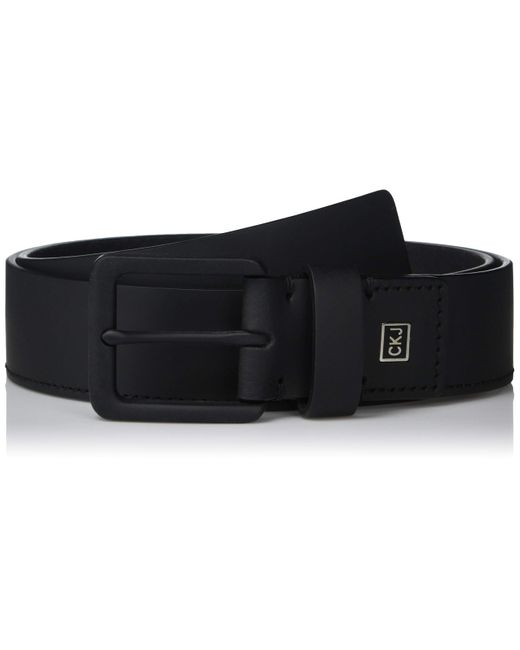 calvin klein men's leather belt