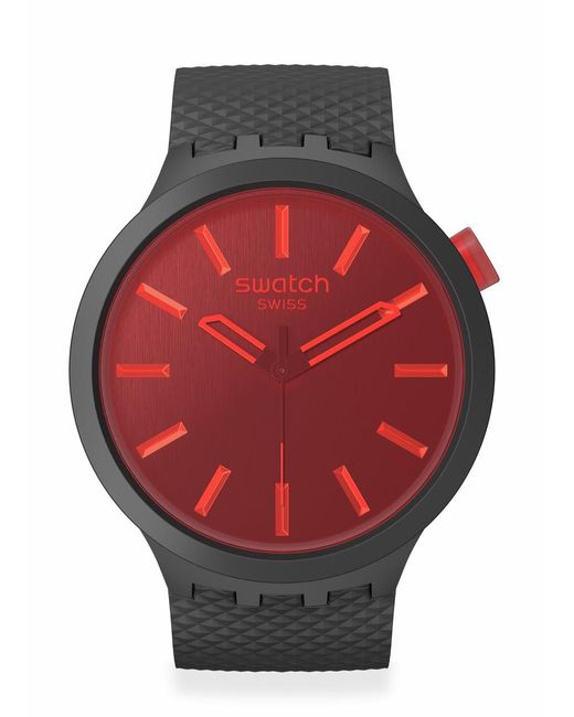 Swatch Red Lässige Uhr SB05B111