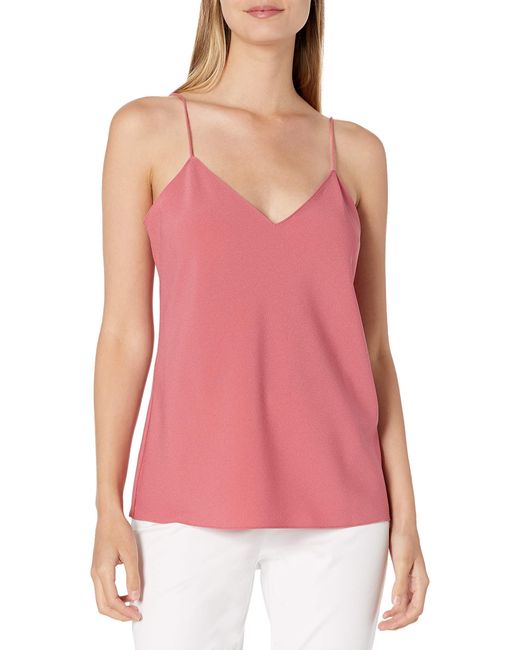 Theory Pink Easy Slip Top