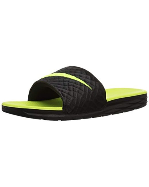 Nike Black Benassi Solarsoft Slide Beach & Pool Shoes for men