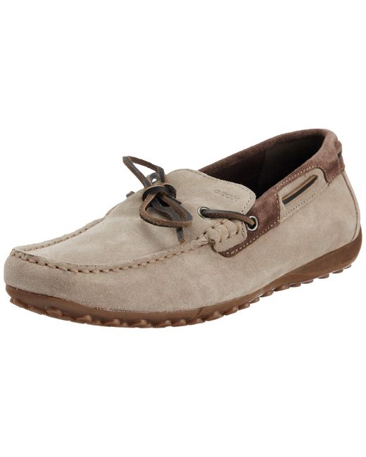 Geox Snake Moccasin Boat Shoe Fashion Sneaker,taupe/ebony,45 Eu/12 M Us in  Brown for Men - Save 12% - Lyst