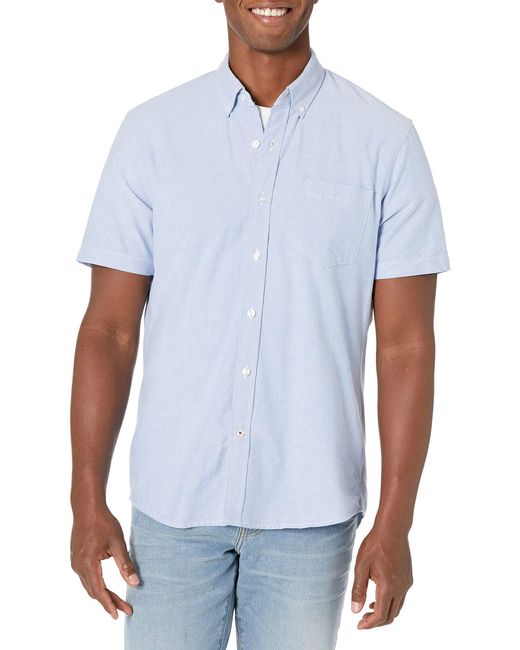 Goodthreads Mens Slim-Fit Short-Sleeve Solid Oxford Shirt Brand