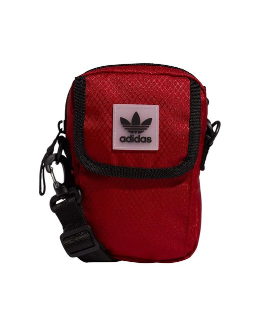 adidas Originals Utility Festival Crossbody Bag in Red Lyst