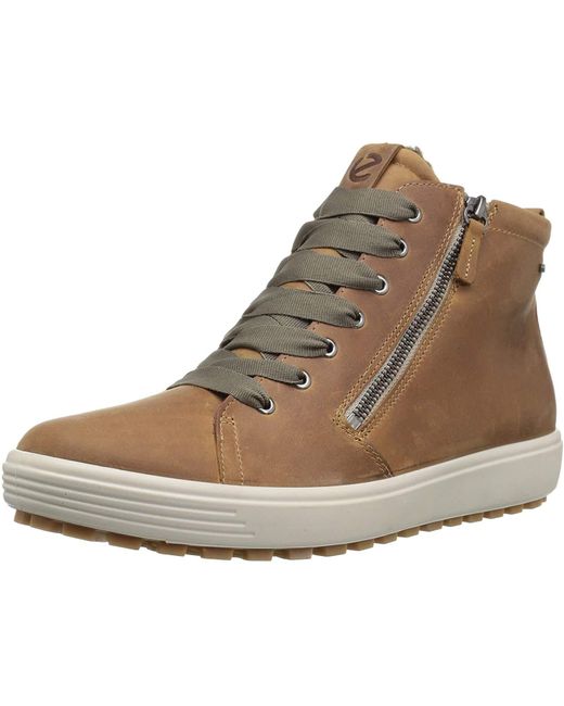 Ecco Leather S Soft 7 Tred Gtx Hi Ankle Boots in Brown - Save 49% - Lyst