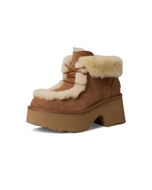 UGG Women's Brown Esmee Lace Up Boot