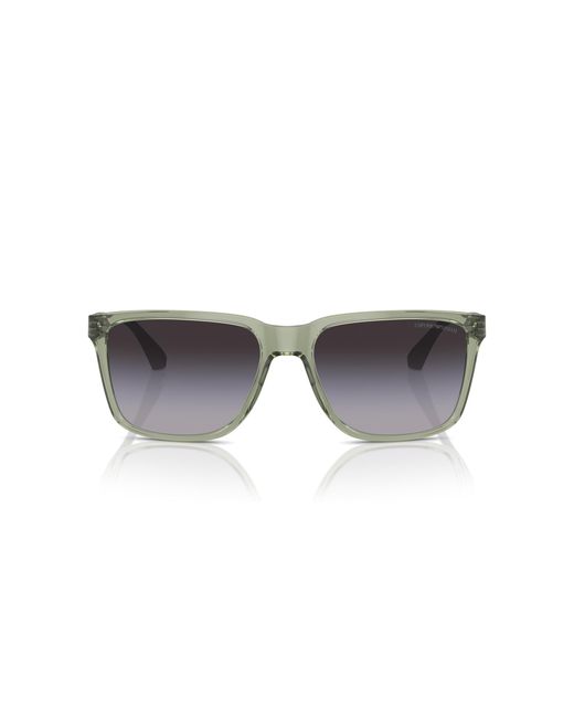 Emporio Armani Black Ea4047 Square Sunglasses for men