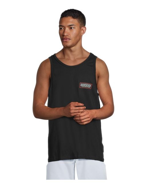 Quiksilver Black Octo Lock Tank Top for men