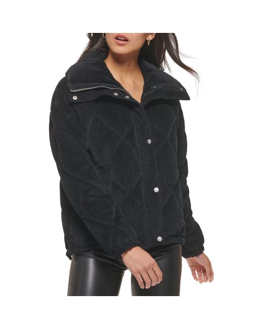 Levi's Diamond Quilted Corduroy Jacket in Black Lyst