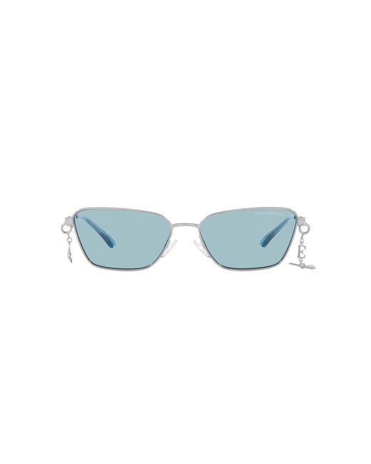 Emporio Armani Black Ea2141 Rectangular Sunglasses