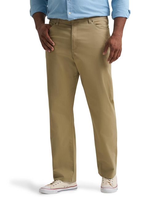 Lee Jeans Green Big & Tall Extreme Motion Relaxed Straight Jean for men