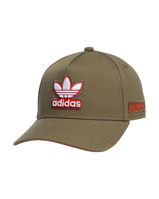 Insignia Mejora brillante adidas Originals A-frame 5 Panel High Crown Structured Snapback Hat in  Green for Men | Lyst