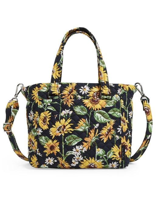 Vera Bradley Womens Cotton Multistrap Shoulder Satchel Purse Handbag