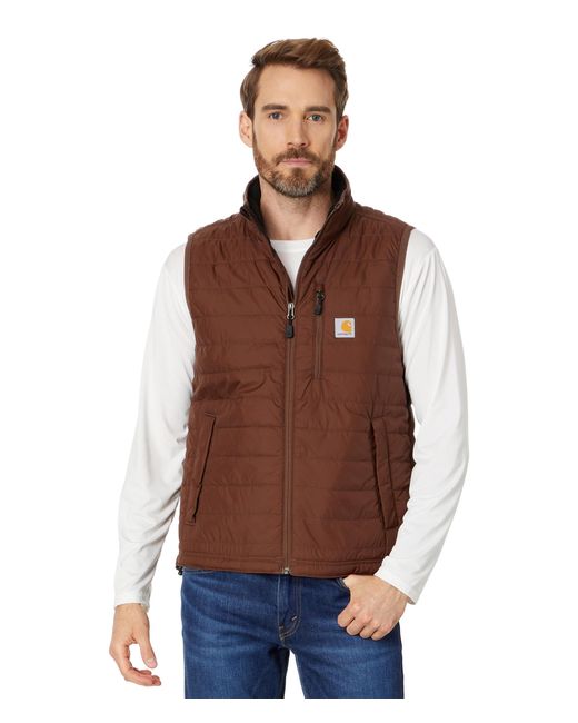 Carhartt Brown Rain Defender® Relaxed Fit Lightweight Insulated Vest for men