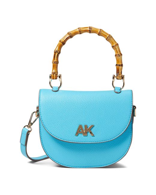 Anne Klein Mini Bamboo Top Handle Crossbody in Blue Lyst