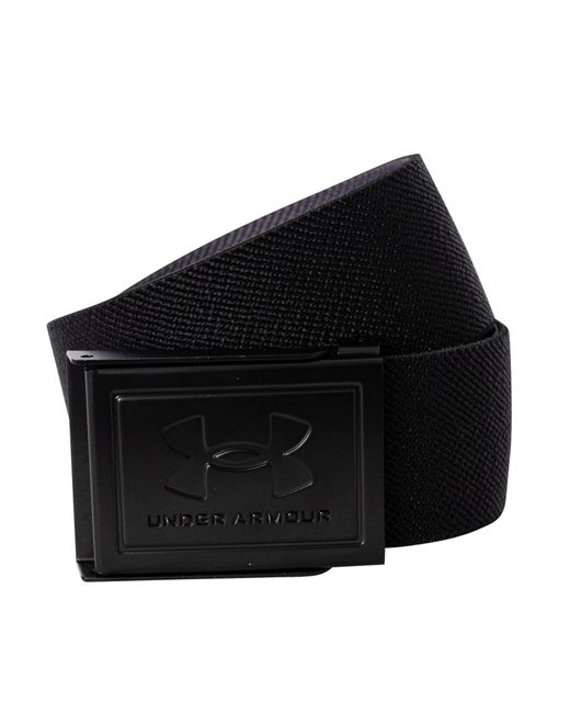 Under Armour Black Drive Stretch Webbing Belt for men
