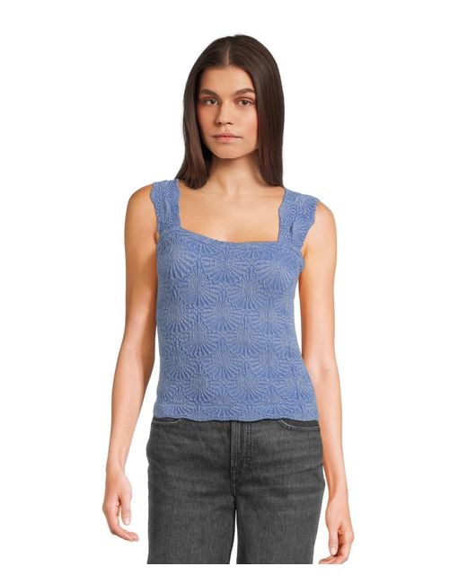 Free People Blue Love Letters Cami