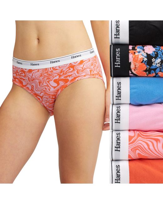 Hanes Originals Panties Pack in Red Lyst