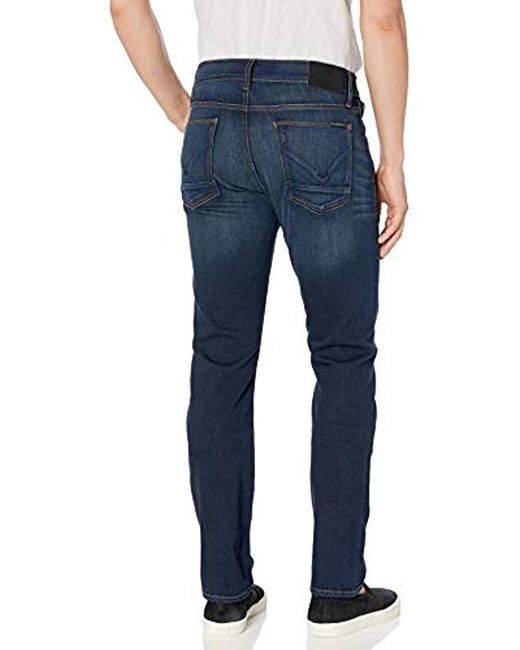 Hudson Jeans Blake Slim Straight Zip Fly Denim in Blue for Men Lyst