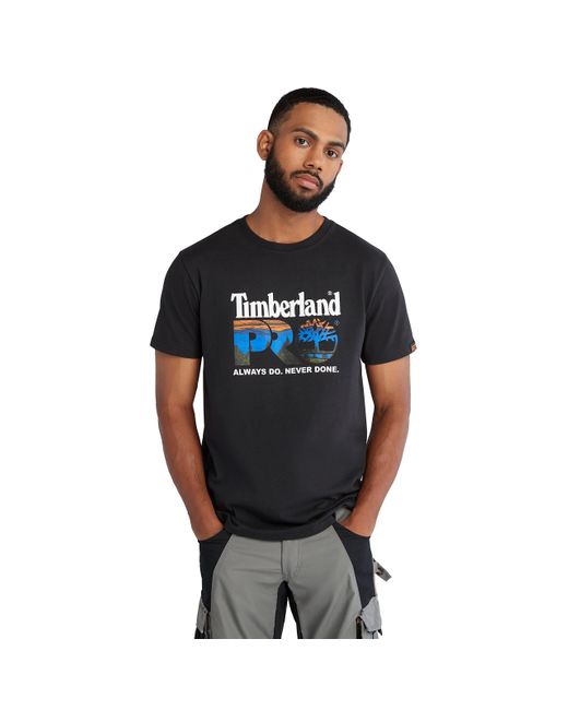 Timberland Black Core Chest Logo Short-sleeve T-shirt