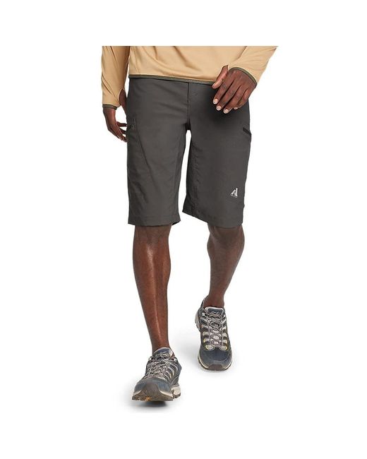 Eddie Bauer Black Athletic Fit Rainier Shorts for men